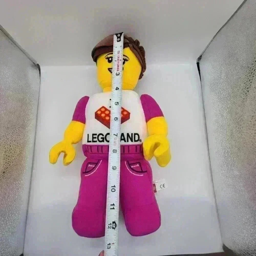I LOVE LEGOLAND Girl Figure Plush Purple White Yellow Soft Toy Tall 12"Approx - Picture 4 of 12